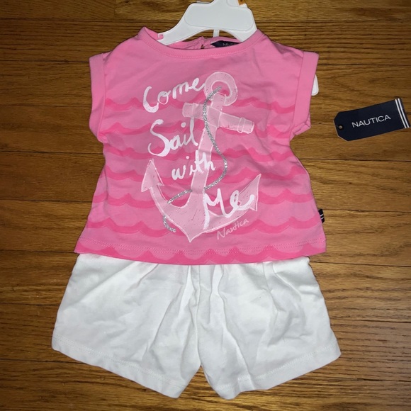 BABY GIRL NÁUTICA NAUTICAL “COME SAIL WITH ME” SET 0-3 M - Picture 1 of 2
